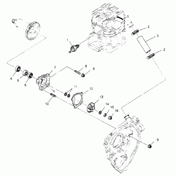 WATER PUMP 6x6 400L - U.S.  W958740, SWEDISH  S958740 and NORWEGIAN N958740 (4930273027D014)