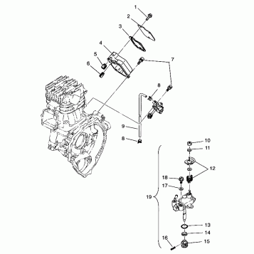 OIL PUMP 6x6 400L - U.S.  W958740, SWEDISH  S958740 and NORWEGIAN N958740 (4930273027E001)