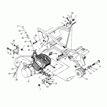ENGINE MOUNTING Trail Boss W958527 (4930323032A009)