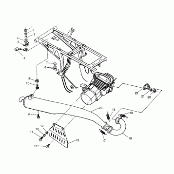 EXHAUST ASSEMBLY  Trail Boss W958527 (4930323032A010)