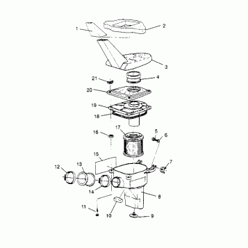 AIR BOX ASSEMBLY  Trail Boss W958527 (4930323032A014)