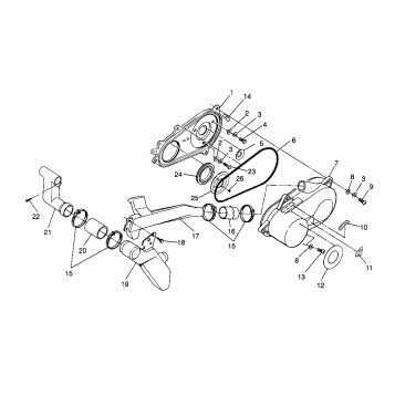 CLUTCH COVER ASSEMBLY Trail Boss W958527 (4930323032B012)