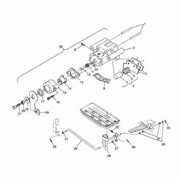 REAR BRAKE ASSEMBLY Trail Boss W958527 (4930323032B014)