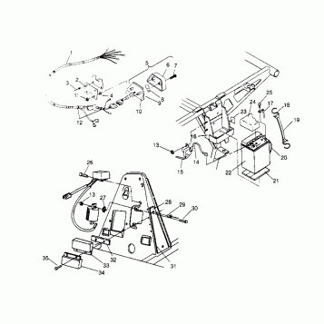 ELECTRICAL/TAILLIGHT ASSEMBLY  Trail Boss W958527 (4930323032C003)