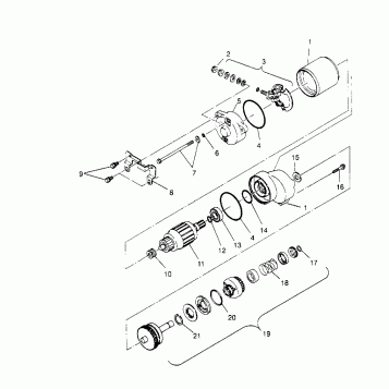 STARTING MOTOR Trail Boss W958527 (4930323032C006)