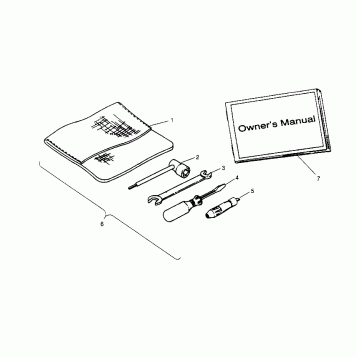 TOOL KIT ASSEMBLY  Trail Boss W958527 (4930323032C007)