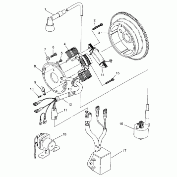 MAGNETO ASSEMBLY Trail Boss W958527 (4930323032C010)