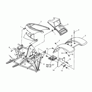 FRONT CAB ASSEMBLY Trail Blazer W957221 (4930363036A005)