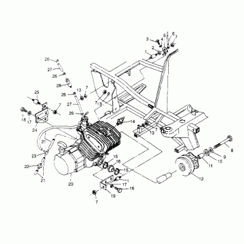ENGINE MOUNTING Trail Blazer W957221 (4930363036A009)