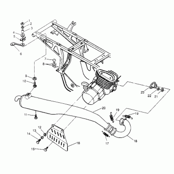 EXHAUST ASSEMBLY Trail Blazer W957221 (4930363036A010)