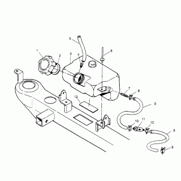 OIL TANK ASSEMBLY Trail Blazer W957221 (4930363036A012)
