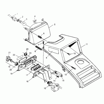 HEADLIGHT ASSEMBLY Trail Blazer W957221 (4930363036A013)