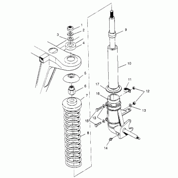STRUT ASSEMBLY Trail Blazer W957221 (4930363036B001)