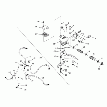 CONTROLS - MASTER CYLINDER/BRAKE LINE Trail Blazer W957221 (4930363036B008)