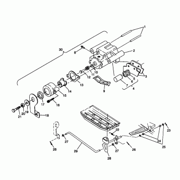 REAR BRAKE ASSEMBLY Trail Blazer W957221 (4930363036B014)