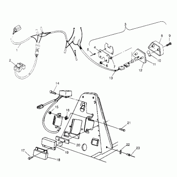 ELECTRICAL/TAILLIGHT ASSEMBLY Trail Blazer W957221 (4930363036C003)