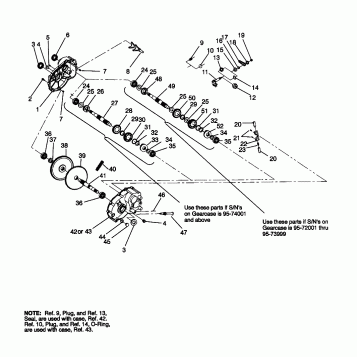 GEARCASE ASSEMBLY Trail Blazer W957221 (4930363036C005)