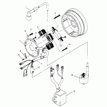 MAGNETO ASSEMBLY Trail Blazer W957221 (4930363036C009)