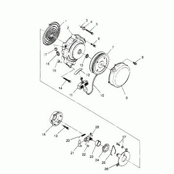 RECOIL STARTER Trail Blazer W957221 (4930363036C010)