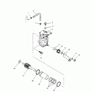 OIL PUMP ASSEMBLY Trail Blazer W957221 (4930363036C011)
