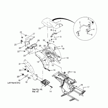 REAR CAB and SEAT ASSEMBLY Sportsman 4x4 W958040 (4930403040A006)