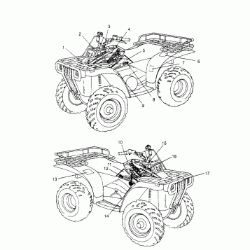 DECALS Sportsman 4x4 W958040 (4930403040A009)