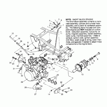 ENGINE MOUNTING Sportsman 4x4 W958040 (4930403040A010)
