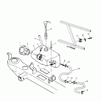 OIL TANK ASSEMBLY Sportsman 4x4 W958040 (4930403040A014)