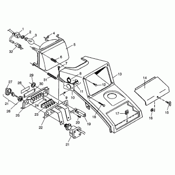 HEADLIGHT Sportsman 4x4 W958040 (4930403040B001)