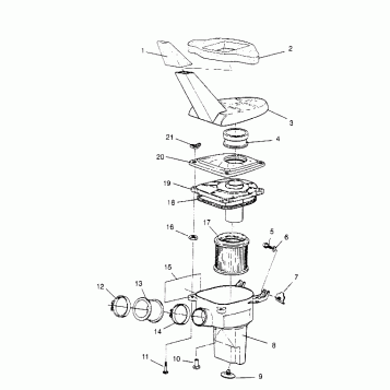 AIR BOX ASSEMBLY Sportsman 4x4 W958040 (4930403040B002)