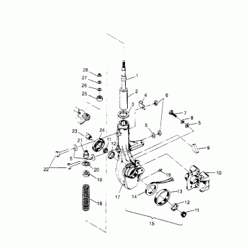 FRONT STRUT ASSEMBLY Sportsman 4x4 W958040 (4930403040B006)