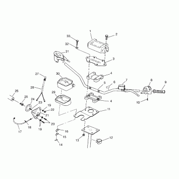 STEERING - HANDLEBAR Sportsman 4x4 W958040 (4930403040B011)