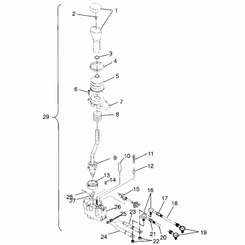 GEAR SELECTOR Sportsman 4x4 W958040 (4930403040C010)