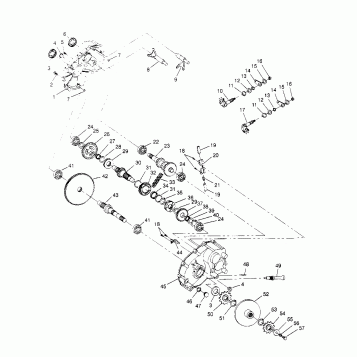 GEARCASE ASSEMBLY Sportsman 4x4 W958040 (4930403040C011)