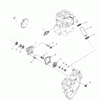 WATER PUMP Sportsman 4x4 W958040 (4930403040D002)