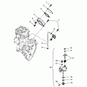 OIL PUMP Sportsman 4x4 W958040 (4930403040D003)