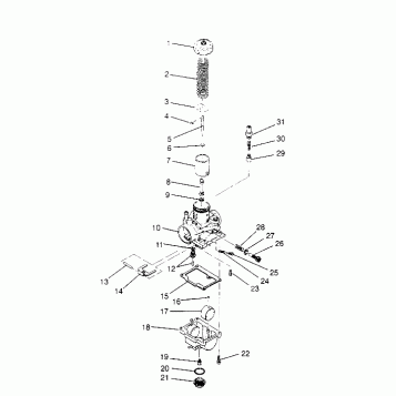 CARBURETOR Sportsman 4x4 W958040 (4930403040D004)