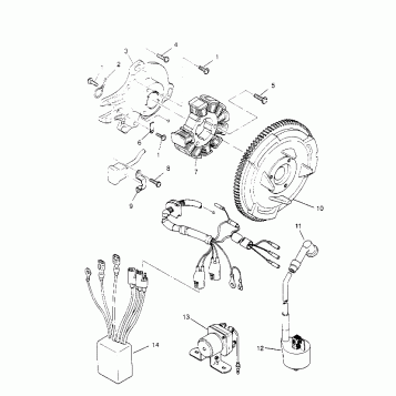 MAGNETO ASSEMBLY Sportsman 4x4 W958040 (4930403040D007)