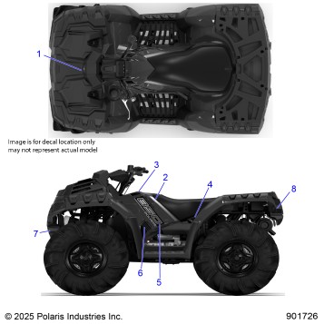 BODY, DECALS GRAPHIC - A26SXN85A7 (901726)