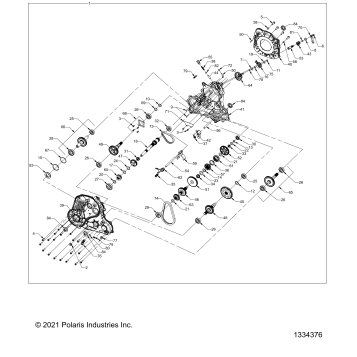 DRIVE TRAIN, MAIN GEARCASE - A23SVA85A3 (1334376)