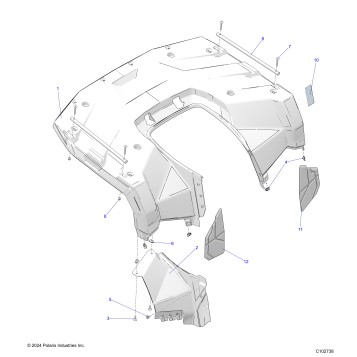 BODY, REAR CAB - A26SDA57A7 (C102738)