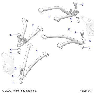 SUSPENSION, A-ARMS - A24SHR57AM (C102293-2)