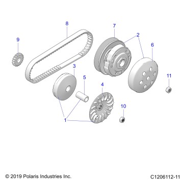 DRIVE TRAIN, CLUTCHES - A23HBBO7B3/B7 (C1206112-11)