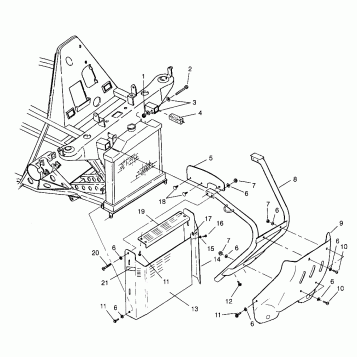 FRONT BUMPER and SHIELDS Scrambler W967840 (4935823582A007)