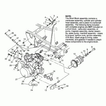 ENGINE MOUNTING Scrambler W967840 (4935823582A009)