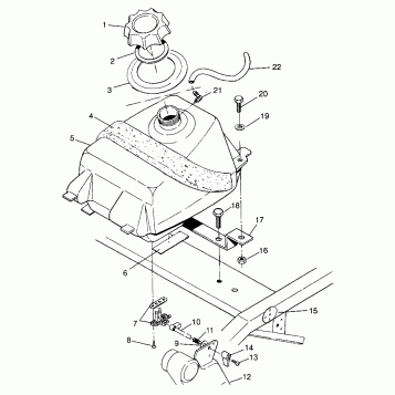 FUEL TANK Scrambler W967840 (4935823582A012)