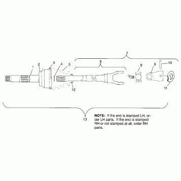 CV JOINT - NEAPCO PARTS Scrambler W967840 (4935823582B004)