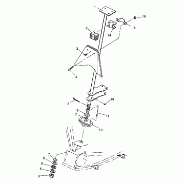 STEERING POST Scrambler W967840 (4935823582B009)