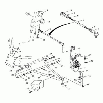 A-ARM/STRUT MOUNTING Scrambler W967840 (4935823582B010)