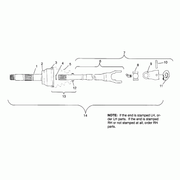 CV JOINT - BTB PARTS Scrambler W967840 (4935823582B04A)